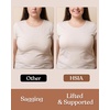 image:imageHSIA Minimizer Bras for Women Unlined Underwire Lace Bras for Large Breasts  Full Coverage Plus Size Support Lift Breathable Everyday Essentials Soft Back Smoothing Wide Straps Sizes 3246 CIBeige