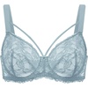 image:imageHSIA Minimizer Bras for Women Unlined Underwire Lace Bras for Large Breasts  Full Coverage Plus Size Support Lift Breathable Everyday Essentials Soft Back Smoothing Wide Straps Sizes 3246 CIGrey Blue
