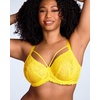 image:imageHSIA Minimizer Bras for Women Unlined Underwire Lace Bras for Large Breasts  Full Coverage Plus Size Support Lift Breathable Everyday Essentials Soft Back Smoothing Wide Straps Sizes 3246 CIBright Yellow