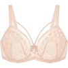 image:imageHSIA Minimizer Bras for Women Unlined Underwire Lace Bras for Large Breasts  Full Coverage Plus Size Support Lift Breathable Everyday Essentials Soft Back Smoothing Wide Straps Sizes 3246 CIChristmaslight Beige
