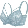 image:imageHSIA Minimizer Bras for Women Unlined Underwire Lace Bras for Large Breasts  Full Coverage Plus Size Support Lift Breathable Everyday Essentials Soft Back Smoothing Wide Straps Sizes 3246 CIGrey Blue