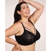 image:imageHSIA Minimizer Bras for Women Unlined Underwire Lace Bras for Large Breasts  Full Coverage Plus Size Support Lift Breathable Everyday Essentials Soft Back Smoothing Wide Straps Sizes 3246 CIBlack