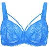 image:imageHSIA Minimizer Bras for Women Unlined Underwire Lace Bras for Large Breasts  Full Coverage Plus Size Support Lift Breathable Everyday Essentials Soft Back Smoothing Wide Straps Sizes 3246 CISky Blue