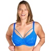 image:imageHSIA Minimizer Bras for Women Unlined Underwire Lace Bras for Large Breasts  Full Coverage Plus Size Support Lift Breathable Everyday Essentials Soft Back Smoothing Wide Straps Sizes 3246 CISky Blue