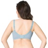 image:imageHSIA Minimizer Bras for Women Unlined Underwire Lace Bras for Large Breasts  Full Coverage Plus Size Support Lift Breathable Everyday Essentials Soft Back Smoothing Wide Straps Sizes 3246 CIGrey Blue