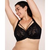 image:imageHSIA Minimizer Bras for Women Unlined Underwire Lace Bras for Large Breasts  Full Coverage Plus Size Support Lift Breathable Everyday Essentials Soft Back Smoothing Wide Straps Sizes 3246 CIBlack