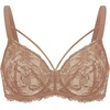 image:imageHSIA Minimizer Bras for Women Unlined Underwire Lace Bras for Large Breasts  Full Coverage Plus Size Support Lift Breathable Everyday Essentials Soft Back Smoothing Wide Straps Sizes 3246 CIDark Beige