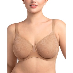 image:imageHSIA Minimizer Bras for Women Full Coverage Seamless Lace Unlined Lift Bra  Underwire Comfortable in Summer Womens TShirt Bra Plus Size Supportive for Heavy Breast Back Smoothing Minimizing SoftDark Beige