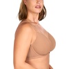 image:imageHSIA Minimizer Bras for Women Air Mesh TShirt Full Coverage Underwire Bra  UltraThin Sandwich Cup Lightly Lined Breathable in Summer Supportive Plus Size Disappear under Clothes Back SmoothingDark Beige