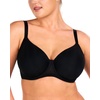 image:imageHSIA Minimizer Bras for Women Air Mesh TShirt Full Coverage Underwire Bra  UltraThin Sandwich Cup Lightly Lined Breathable in Summer Supportive Plus Size Disappear under Clothes Back SmoothingBlack