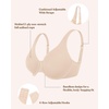 image:imageHSIA Minimizer Bras for Women Plus Size Unlined Tshirt Bra for Large Breast  CoolComfort in Summer Everyday Bra Full Coverage Underwire Supportive Seamless Back Fat Smoothing Offer Natural ShapeLight Beige