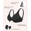 image:imageHSIA Minimizer Bras for Women Plus Size Unlined Tshirt Bra for Large Breast  CoolComfort in Summer Everyday Bra Full Coverage Underwire Supportive Seamless Back Fat Smoothing Offer Natural ShapeBlack
