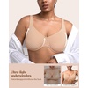 image:imageHSIA Minimizer Bras for Women Plus Size Unlined Tshirt Bra for Large Breast  CoolComfort in Summer Everyday Bra Full Coverage Underwire Supportive Seamless Back Fat Smoothing Offer Natural ShapeLight Beige