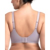 image:imageHSIA Minimizer Bras for Women Plus Size Unlined Tshirt Bra for Large Breast  CoolComfort in Summer Everyday Bra Full Coverage Underwire Supportive Seamless Back Fat Smoothing Offer Natural ShapeGrey Purple