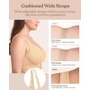 image:imageHSIA Minimizer Bras for Women Plus Size Unlined Tshirt Bra for Large Breast  CoolComfort in Summer Everyday Bra Full Coverage Underwire Supportive Seamless Back Fat Smoothing Offer Natural ShapeBeige