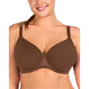 image:imageHSIA Minimizer Bras for Women Air Mesh TShirt Full Coverage Underwire Bra  UltraThin Sandwich Cup Lightly Lined Breathable in Summer Supportive Plus Size Disappear under Clothes Back SmoothingCoffee Brown