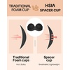 image:imageHSIA Strapless Bra Seamless AntiSlip Underwire Support for Large BreastsBlack