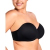 image:imageHSIA Strapless Bra Seamless AntiSlip Underwire Support for Large BreastsBlack