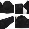 image:imageHSIA Strapless Bra Seamless AntiSlip Underwire Support for Large BreastsBlack01