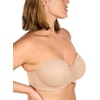 image:imageHSIA Strapless Bras Full Coverage NonSlip Underwire for Large BreastsAlmond Beige