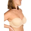 image:imageHSIA Strapless Bras Full Coverage NonSlip Underwire for Large BreastsBeige