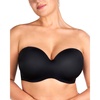 image:imageHSIA Strapless Bra Seamless AntiSlip Underwire Support for Large BreastsBlack