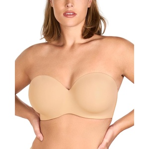 image:imageHSIA Strapless Bra Seamless AntiSlip Underwire Support for Large BreastsBeige