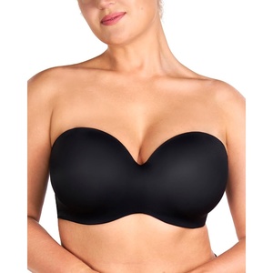 image:imageHSIA Strapless Bra Seamless AntiSlip Underwire Support for Large BreastsBlack