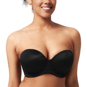 image:imageHSIA Strapless Bras Full Coverage NonSlip Underwire for Large BreastsBlack